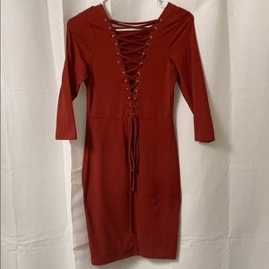 Small reversible bodycon dress